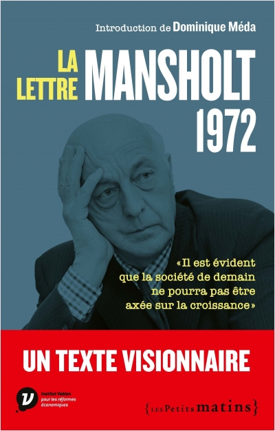 Sicco Mansholt, La lettre Mansholt 1972, éd. Les petits matins, 2023